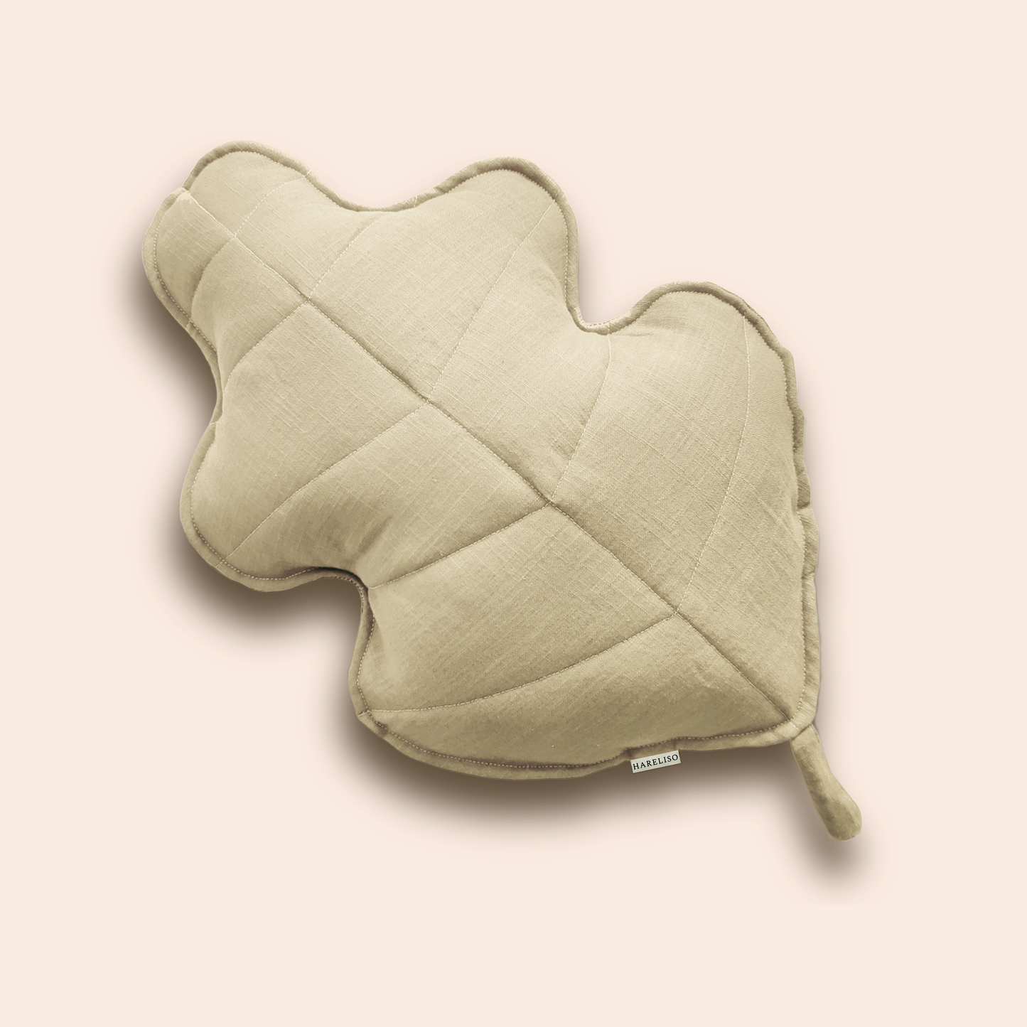 Linen Oak Leaf Cushion