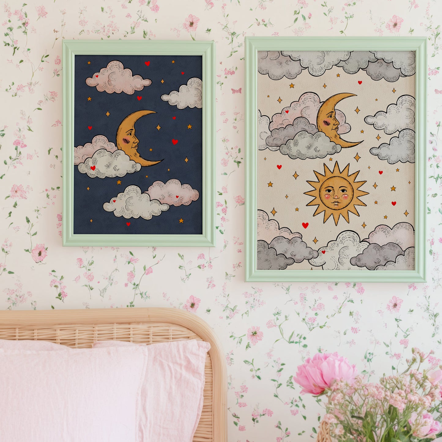 Sun and Moon Poster