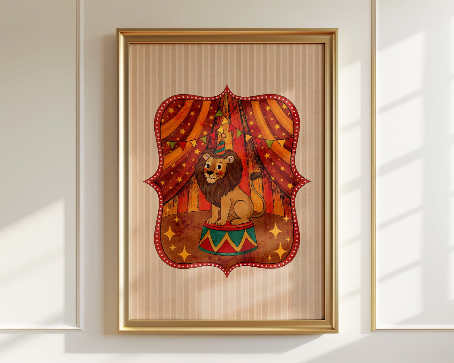 Circus Lion Poster