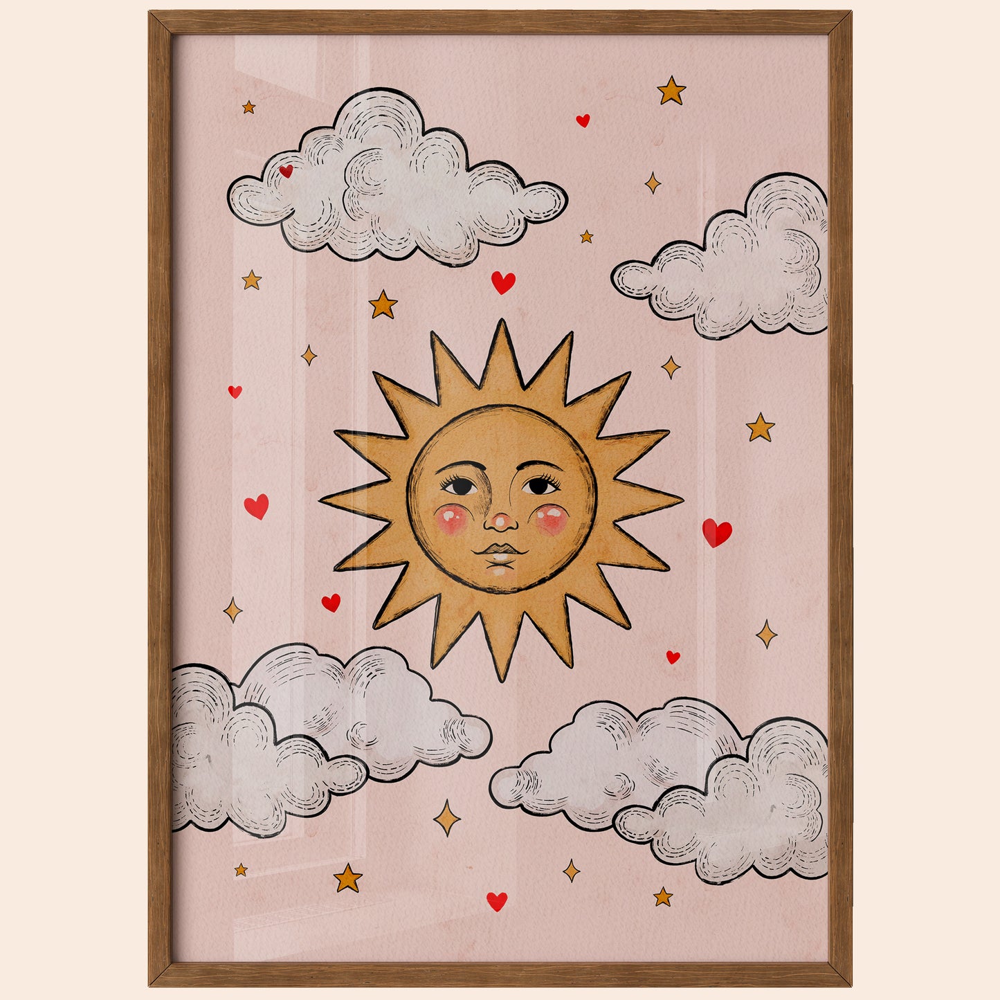 Whimsical Sun Poster