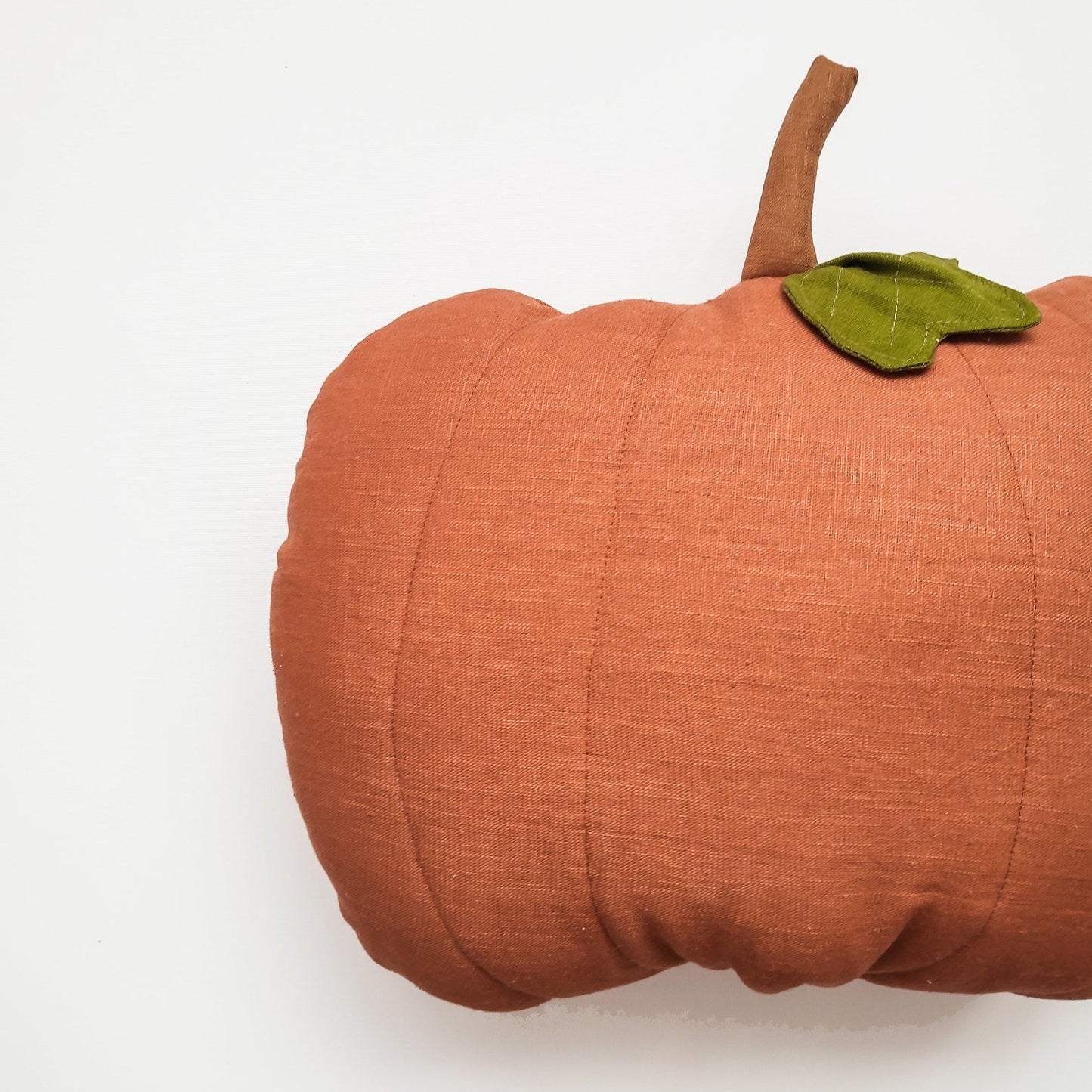 Linen Pumpkin Cushion