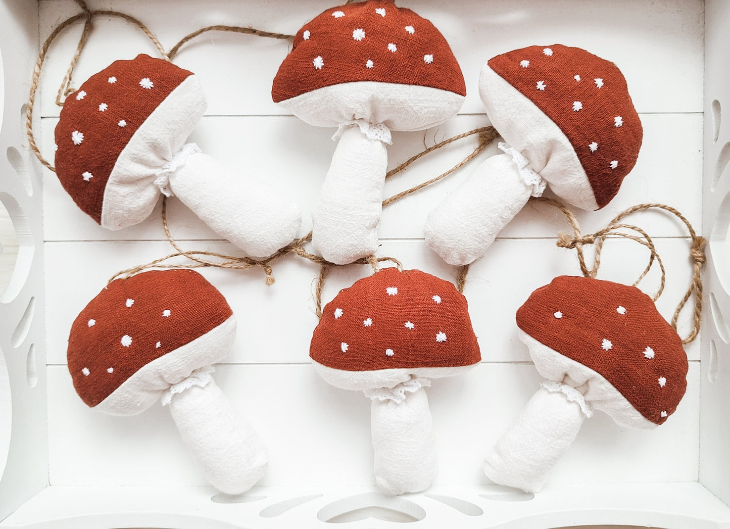 Linen Toadstool Garland