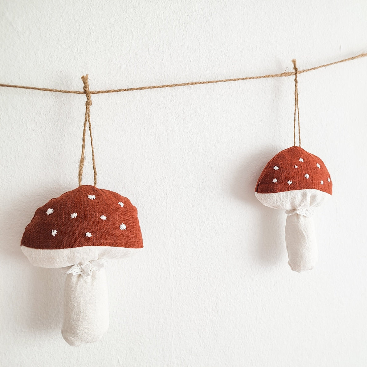 Linen Toadstool Garland