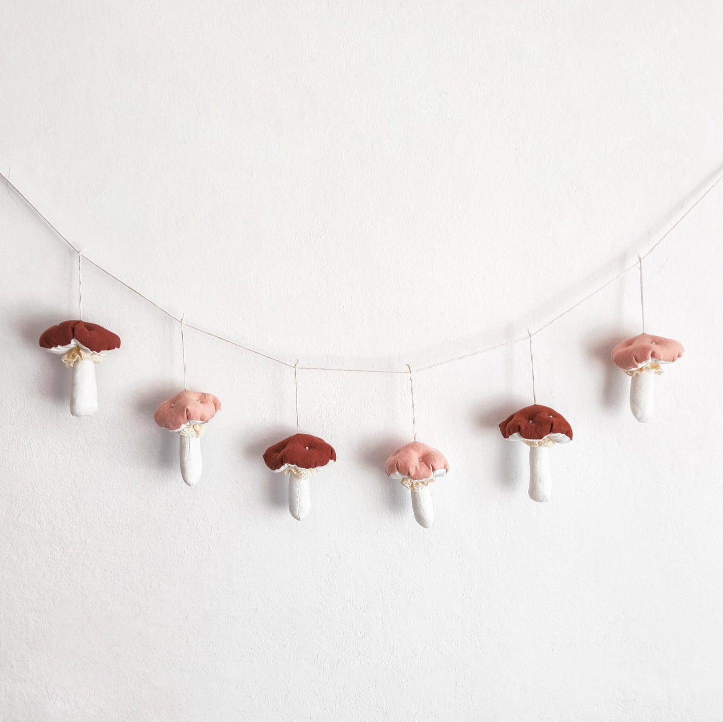 Linen Mushroom Garland