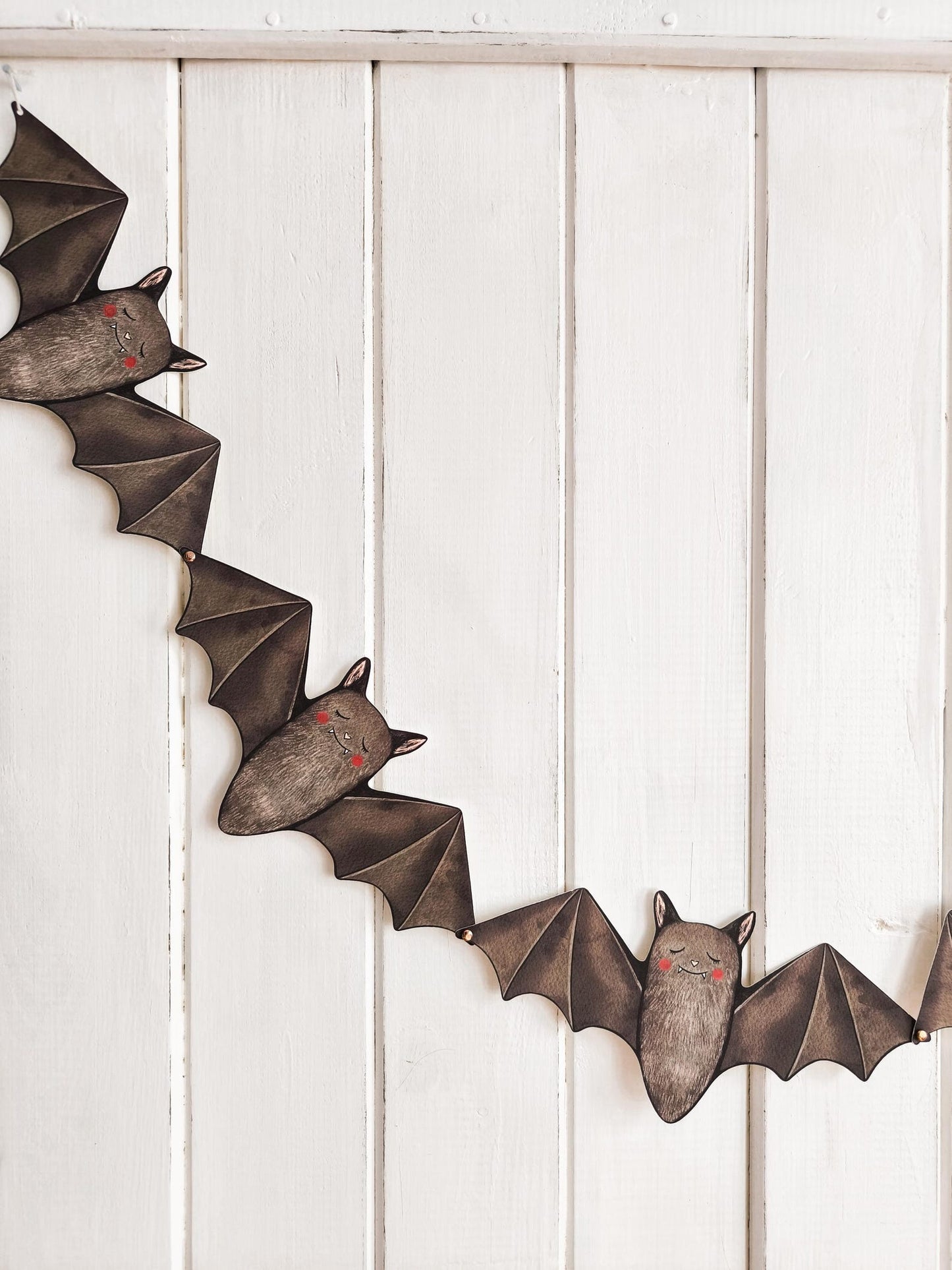 Paper Bat Garland