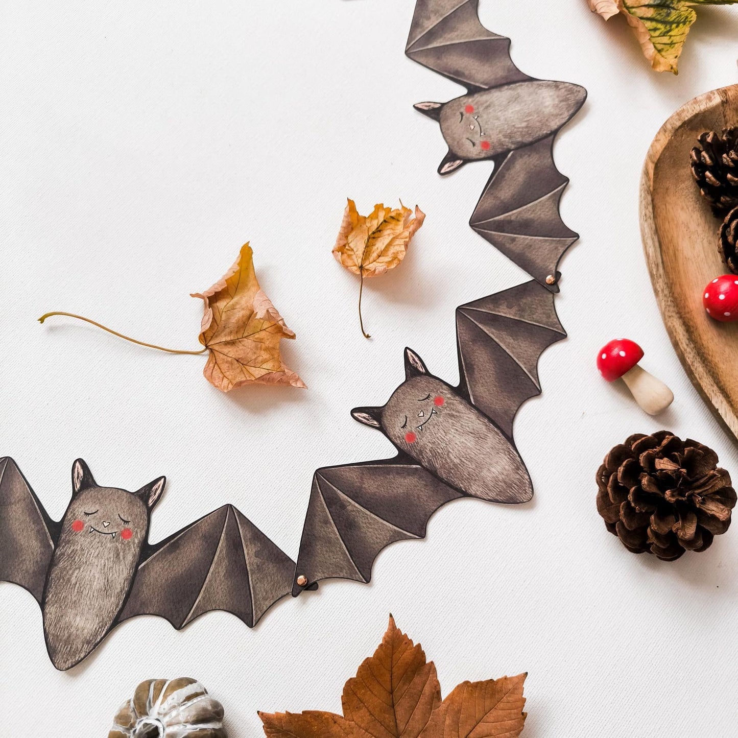 Paper Bat Garland
