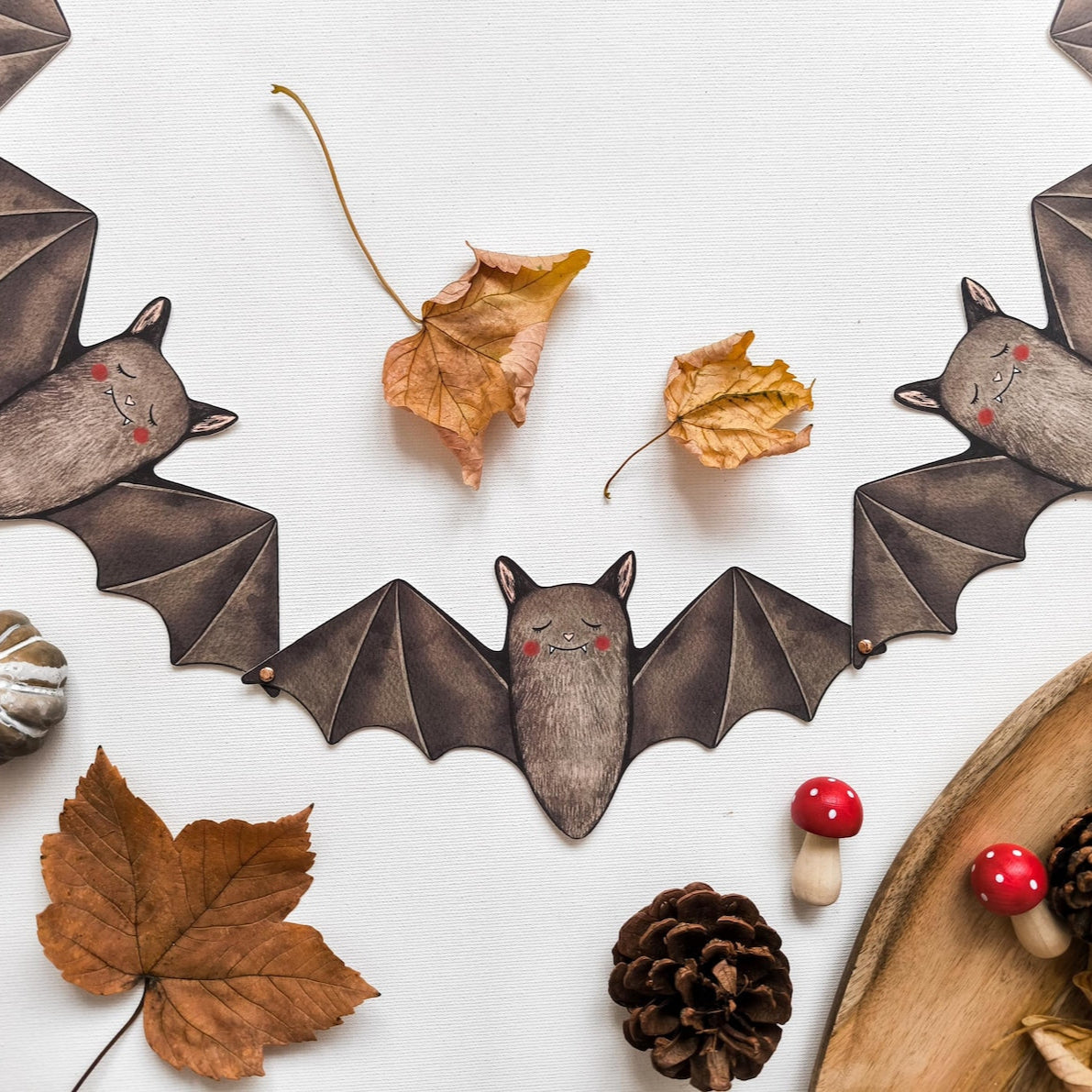 Paper Bat Garland