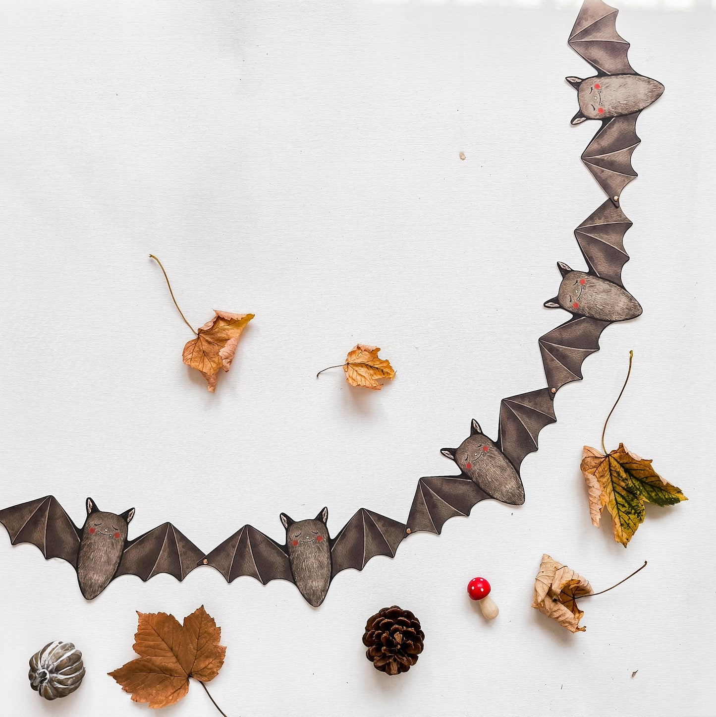 Paper Bat Garland