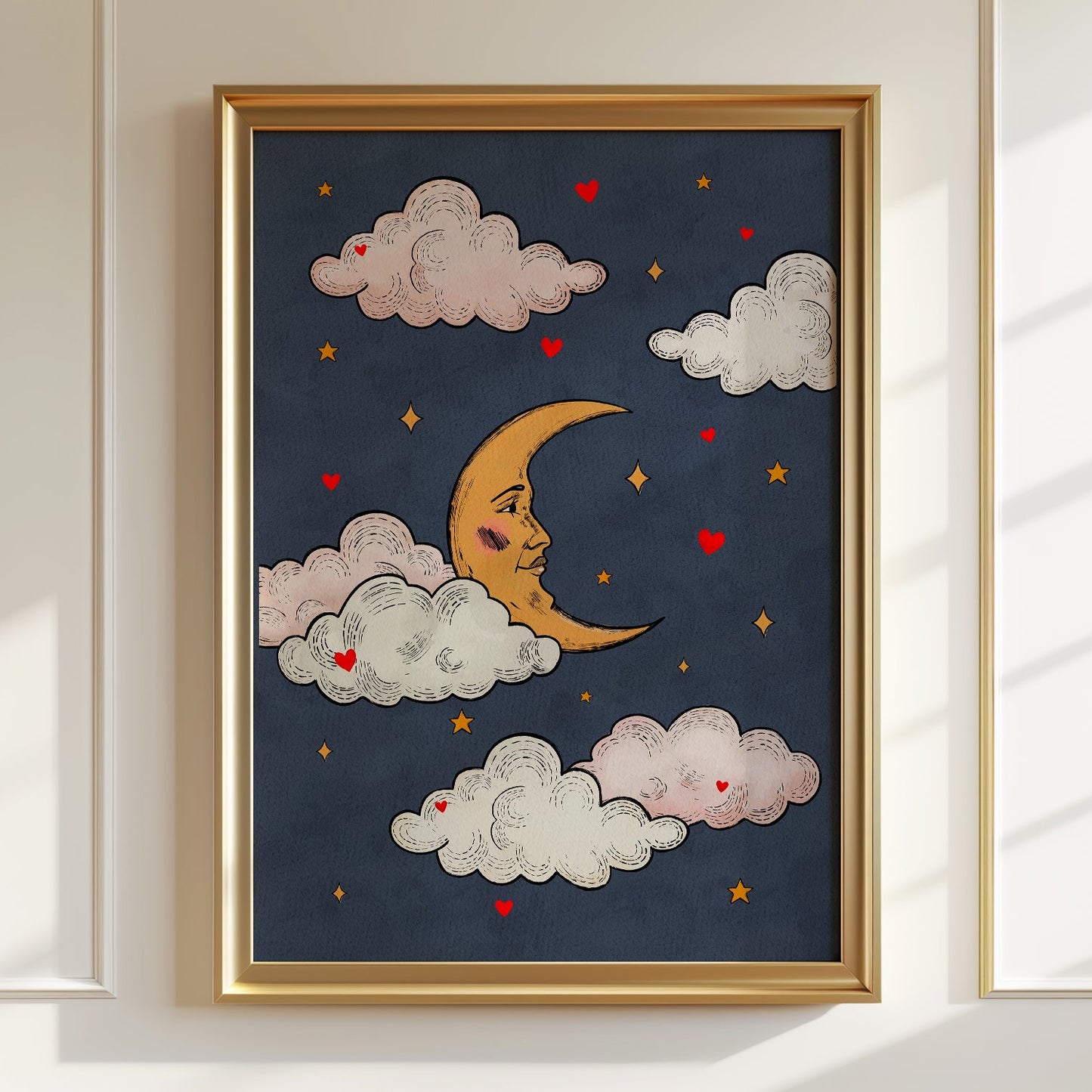 Whimsical Moon Poster