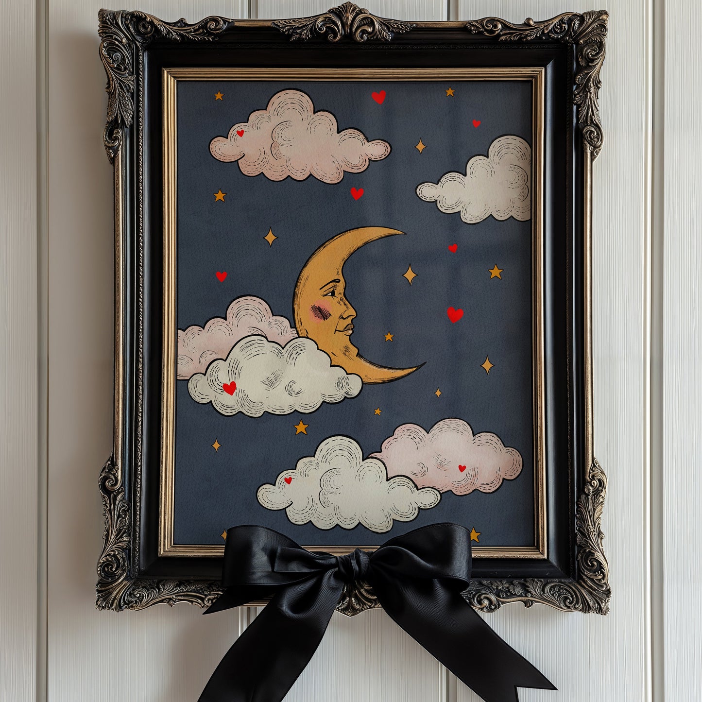 Whimsical Moon Poster