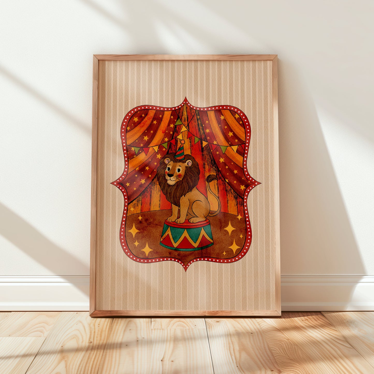 Circus Lion Poster
