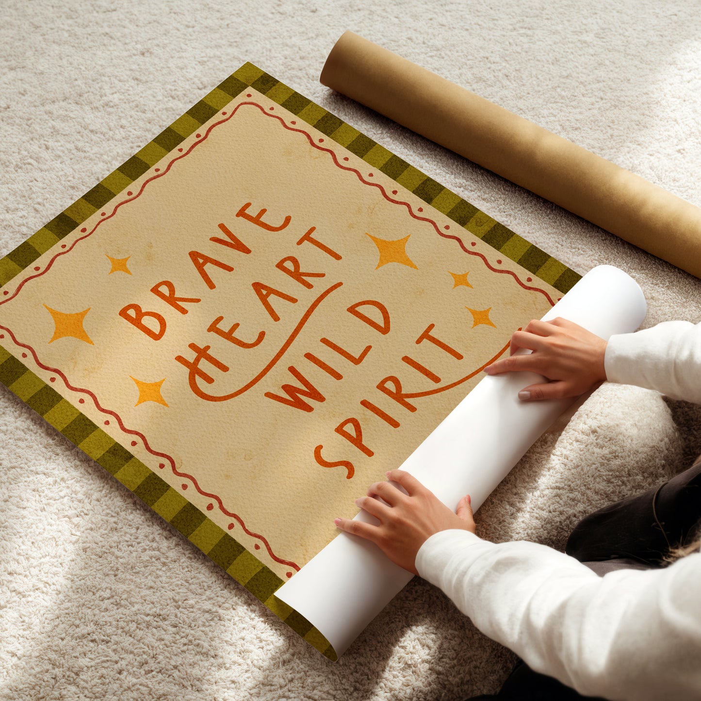 Brave Heart Wild Spirit Poster