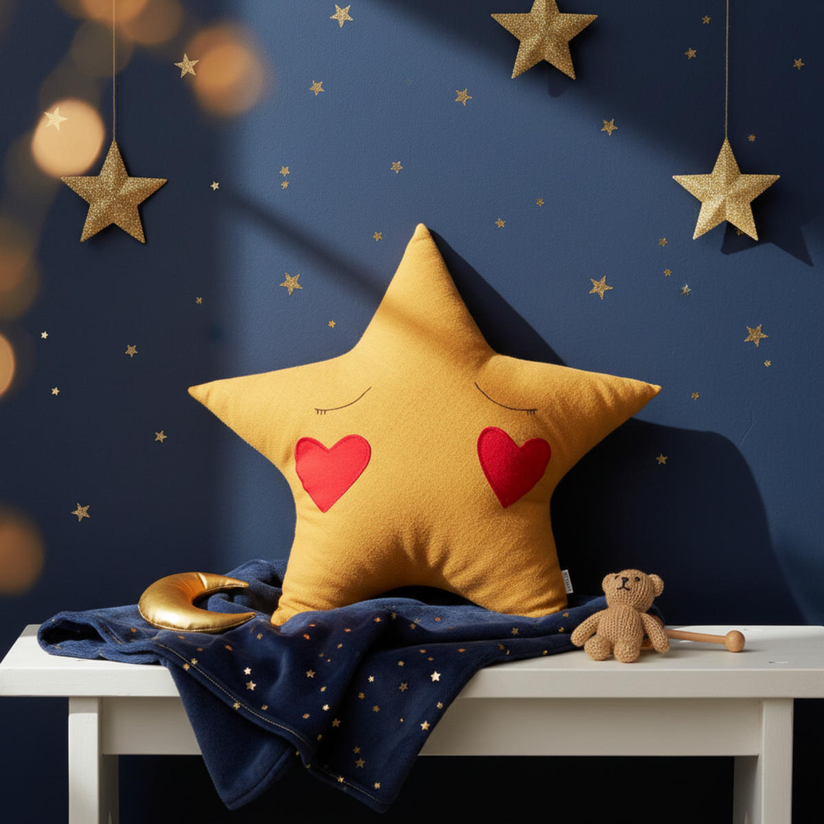 Linen Star Cushion