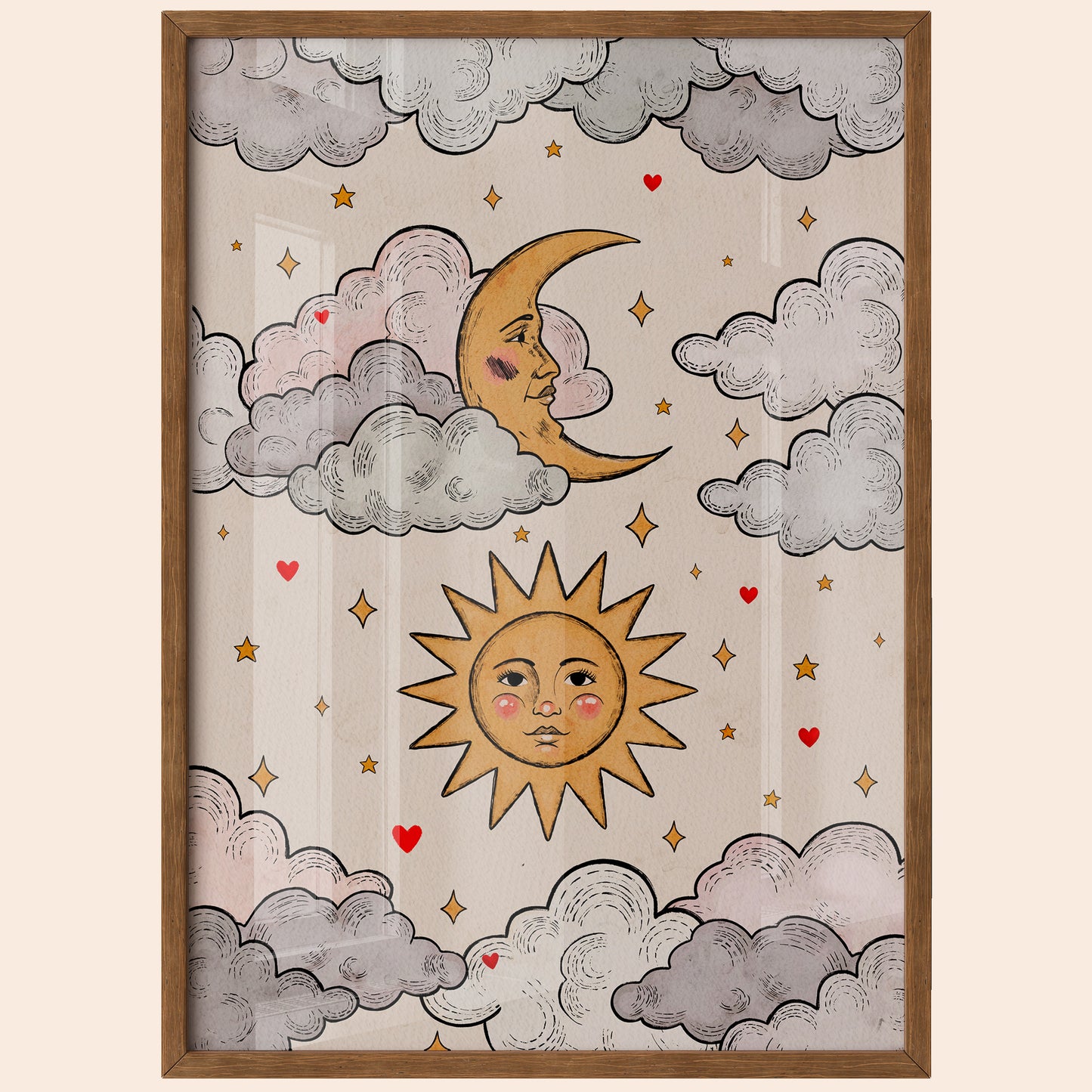 Sun and Moon Poster