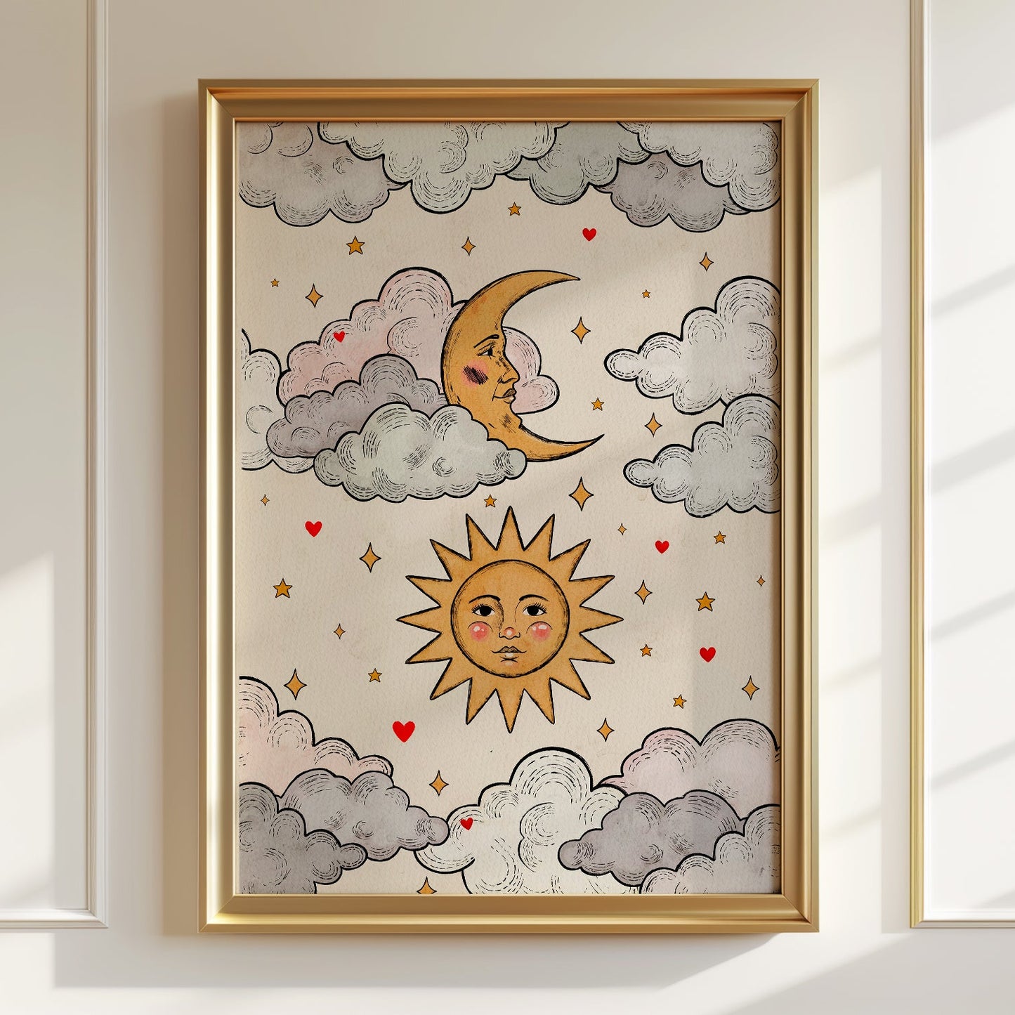 Sun and Moon Poster