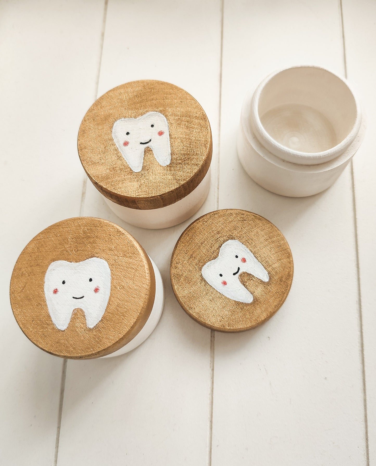 Wooden Tooth Box, milk theeth box