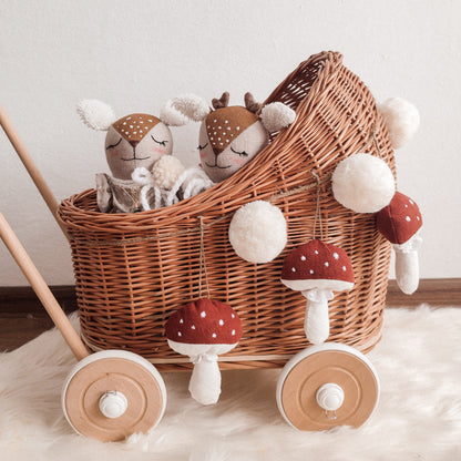 Linen Toadstool Garland