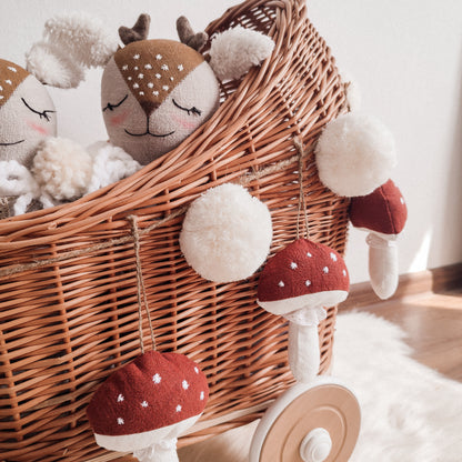 Linen Toadstool Garland