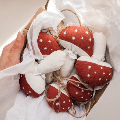Linen Toadstool Garland