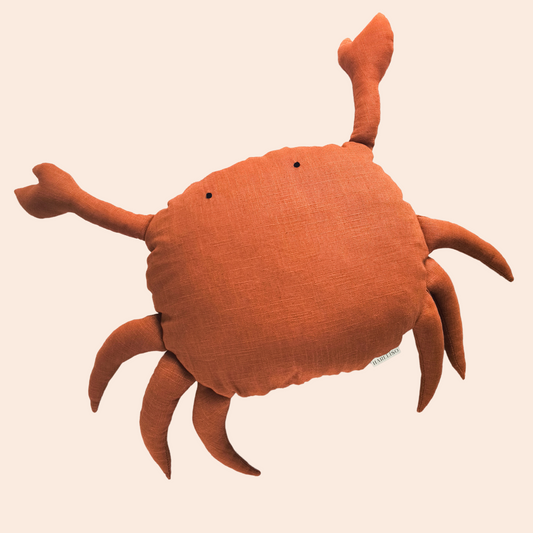 Stuffed Linen Crab Toy