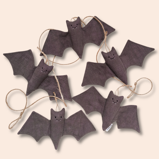 Garland with Linen Bats