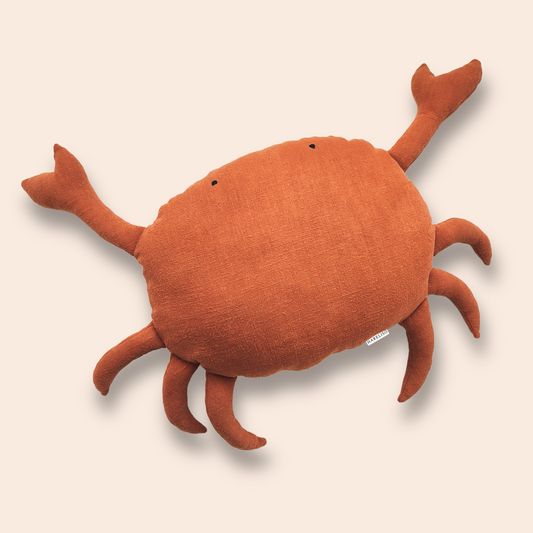 Linen Crab Pillow