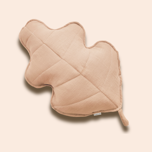Dusty Pink Oak Leaf Cushion