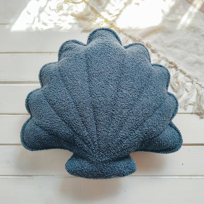 Bouclé Seashell Cushion