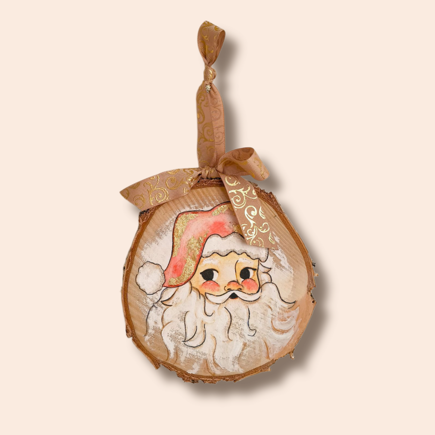 Wooden Hanging with Santa Claus