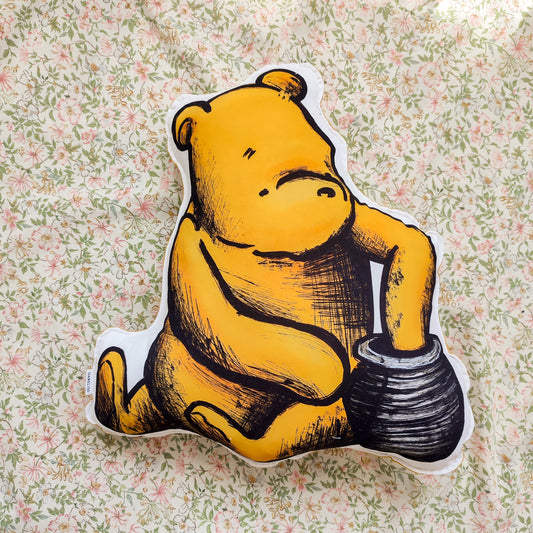 Classic Winnie The Pooh Throw Pillow (color)