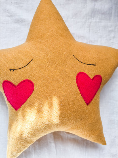 Linen Star Cushion