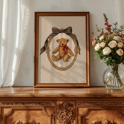 Vintage Teddy Bear Poster