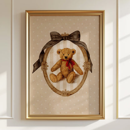 Vintage Teddy Bear Poster