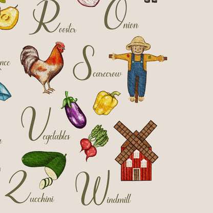 Farm Alphabet Poster