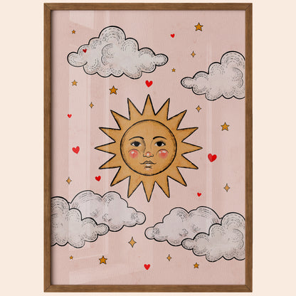 Whimsical Sun Poster