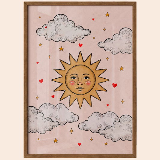 Whimsical Sun Poster