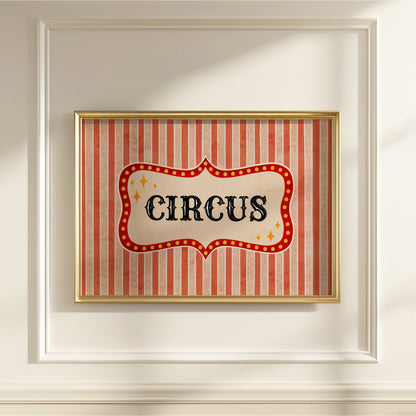 Circus Sign Poster