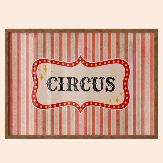 Circus Sign Poster