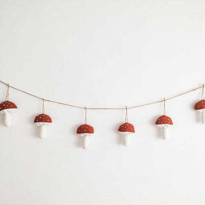 Linen Toadstool Garland