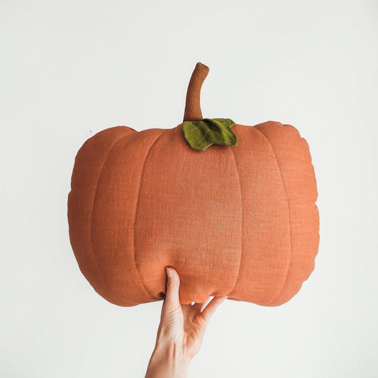 Linen Pumpkin Cushion