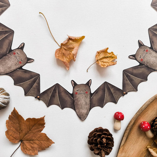 Paper Bat Garland