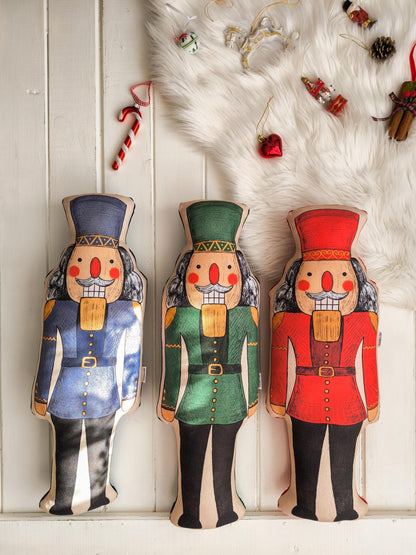 Blue Nutcracker Cushion