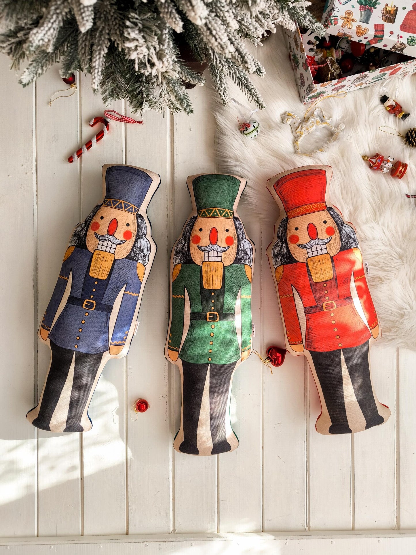 Blue Nutcracker Cushion