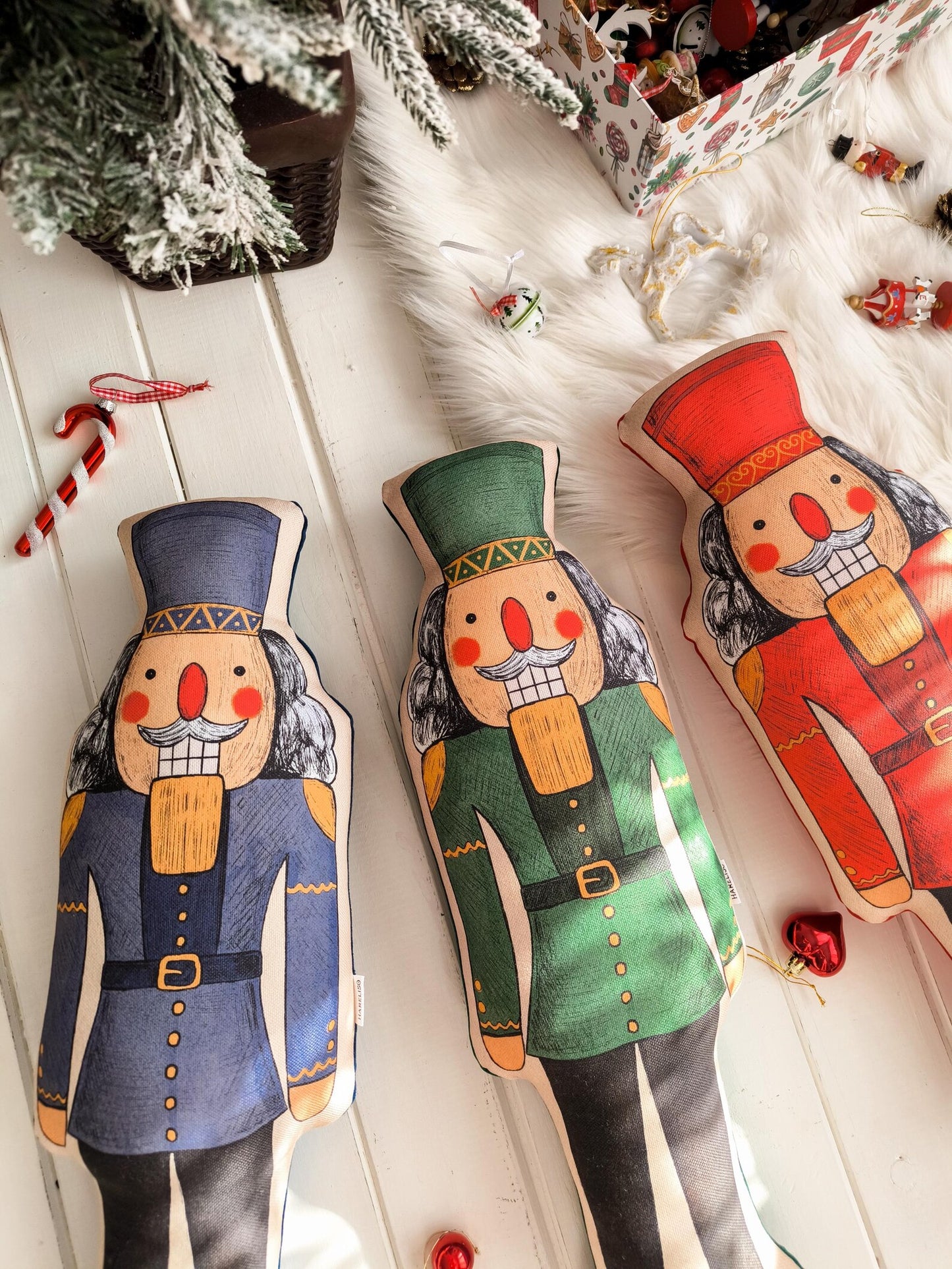 Blue Nutcracker Cushion