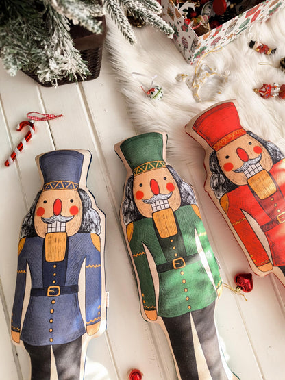 Blue Nutcracker Cushion