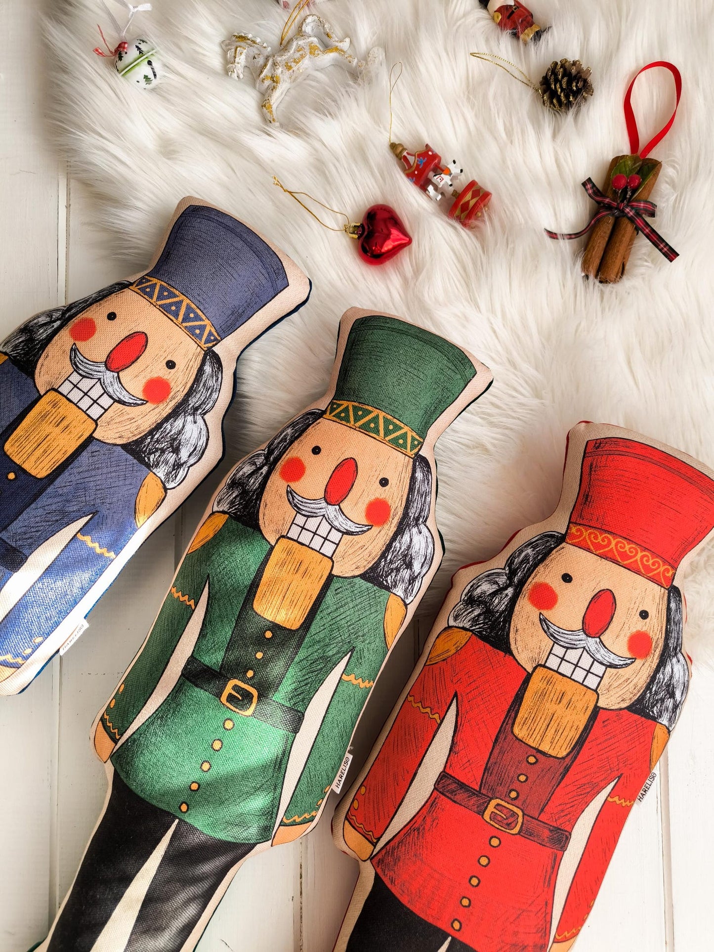 Blue Nutcracker Cushion