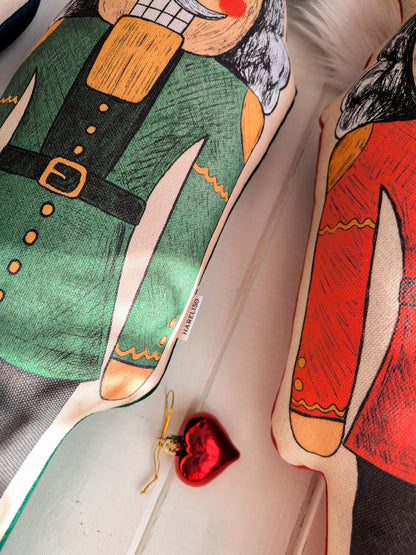 Blue Nutcracker Cushion