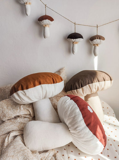Linen Mushroom Cushion