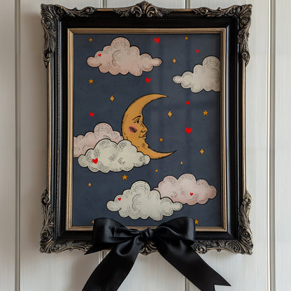 Whimsical Moon Poster
