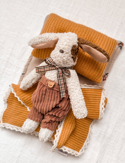 Heirloom Bunny Toby + Mini Bedding Set